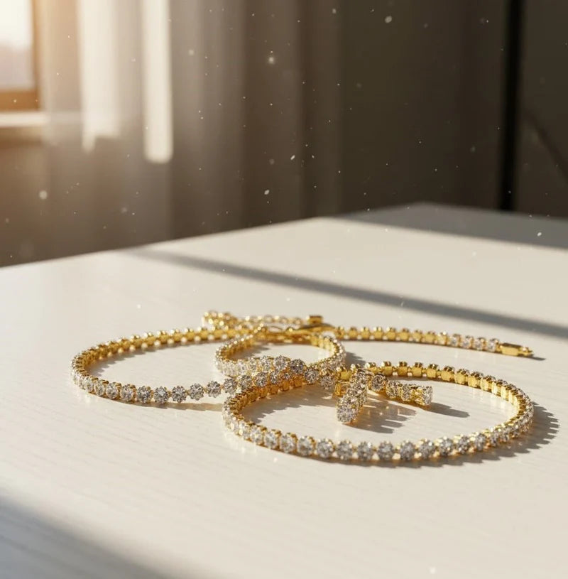 Luxe Radiance Set – Gold Glow | طقم مجوهرات فخم