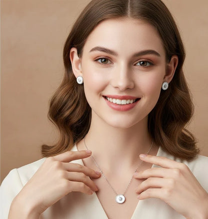 Minimal Circle Set – Elegant Glow | طقم ناعم وأنيق
