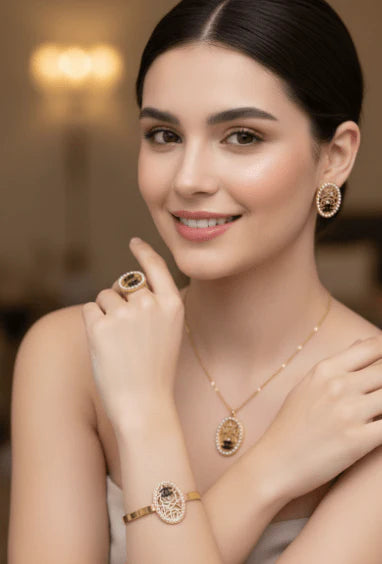 Vintage Rose Set – Classic Luxury | طقم وردة فاخر