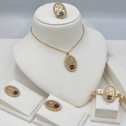 Vintage Rose Set – Classic Luxury | طقم وردة فاخر